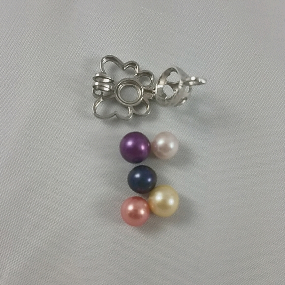 Sterling Silver Butterfly Cage Necklace - Picture 4 of 5